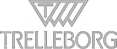 Logo_04 | Jović Viljuškari Logo sa stilizovanim simbolom TW iznad reči TRELLEBORG u geometrijskom fontu