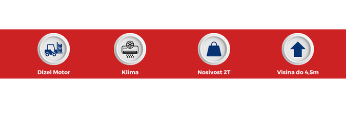 Dizel motor klima nosivost 2T i visina do 45m